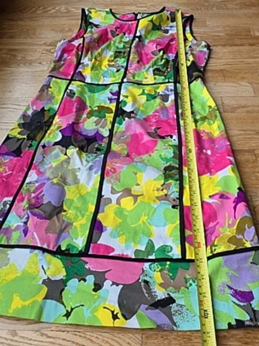 (8) Calvin Klein Floral Sleeveless Dress Summer Gardencore Vacation Wedding MOB - Picture 4 of 9